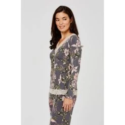 Jane Lamerton Winter Floral Lace Jersey Top Floral X Small -Savannah Shop BP621394001 floral msc 2