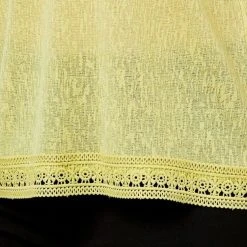 Savannah Lace Detail Vee Neck Top Chartreuse