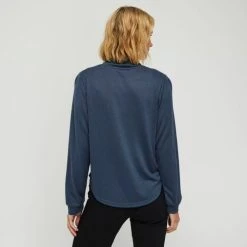 Khoko Collection High Neck Brushed Cosy Knit Top Denim XX Large 8 Khoko Collection High Neck Brushed Cosy Knit Top Denim XX Large -Savannah Shop BP630827001 denim den 2