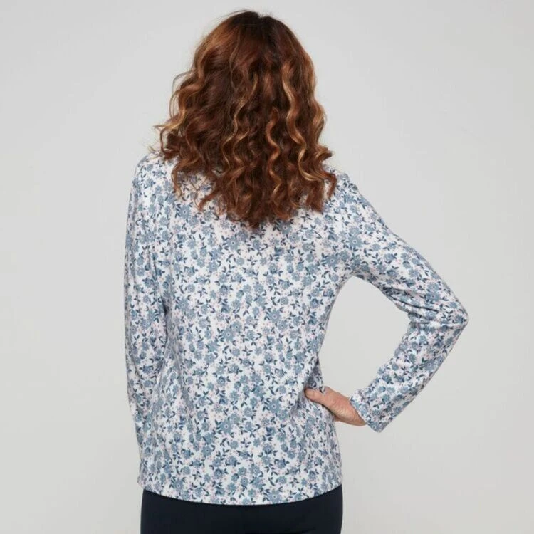 Savannah Brushed Ruched Vee Top Daisy 5 Savannah Brushed Ruched Vee Top Daisy - Image 3