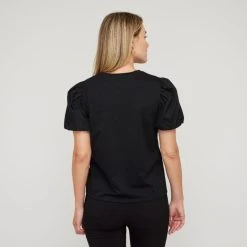 JB Jayson Brunsdon Women's Puff Sleeve Top Black 10 JB Jayson Brunsdon Women's Puff Sleeve Top Black -Savannah Shop BP634803001 black 2