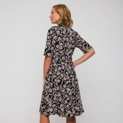 Khoko Smart V Neck Fit & Flare Jersey Dress Jasmin -Savannah Shop BP634851001 jasmin 2