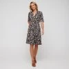 Khoko Smart V Neck Fit & Flare Jersey Dress Jasmin -Savannah Shop BP634851001 jasmin 5