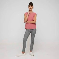 Khoko Smart Ruffle Detail Blouse Brandy