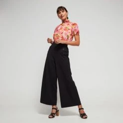 Leona Edmiston Ruby Wide Leg Pant Black 16 -Savannah Shop BP634870001 black 17