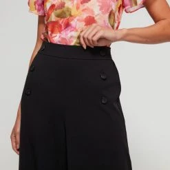 Leona Edmiston Ruby Wide Leg Pant Black 16 -Savannah Shop BP634870001 black 23