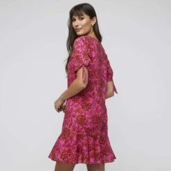 Stella Sunrise Sarasa Dress Pink Print -Savannah Shop BP634875001 pink print 2