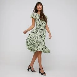 Stella Women's Apple Ditsy Frill Dress Green Combo -Savannah Shop BP634877001 grn combo 5