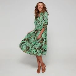 Stella Women's Tropics Shirtmaker Dress Jungle 9 Stella Women's Tropics Shirtmaker Dress Jungle -Savannah Shop BP634878001 jungle