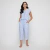 Sash & Rose Classics Woven Viscose Pyjama Set Hydrangea -Savannah Shop BP636686001 hydrangea 5