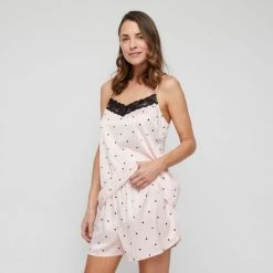 SASH & ROSE Sash & Rose Satin Lace Cami BoxerSet 11 SASH & ROSE Sash & Rose Satin Lace Cami BoxerSet -Savannah Shop BP636700001 floral msc