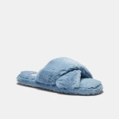 Sash & Rose Maisie Cross Strap Slippers Blue -Savannah Shop BP639508001 blue 2