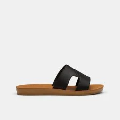 Khoko Aliyah Cut Out Slides Black -Savannah Shop BP639523001 black