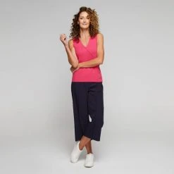 Jane Lamerton Cross Front Knit Top Cyclamen -Savannah Shop BP640558001 cyclamen 5