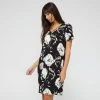Jane Lamerton Women's Moonflower Nightie Black & Print 2 Jane Lamerton Women's Moonflower Nightie Black & Print -Savannah Shop BP641011002 blk prn 5