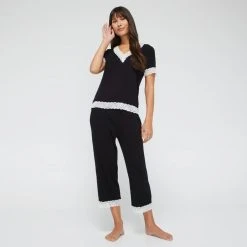 Jane Lamerton Women's Core Sleep Tee Black