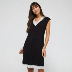 Jane Lamerton Women's Core Nightie Black -Savannah Shop BP641014002 black