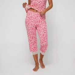 Jane Lamerton Camellia Sleep Pant Pink 11 Jane Lamerton Camellia Sleep Pant Pink -Savannah Shop BP641017004 pink