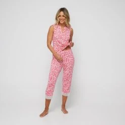Jane Lamerton Camellia Sleep Pant Pink