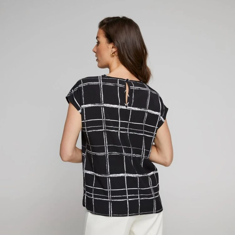 Jane Lamerton Grid Top Black & White 3 Jane Lamerton Grid Top Black & White