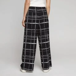 Jane Lamerton Wide Leg Pant Black & White -Savannah Shop BP641065001 blk wht 3