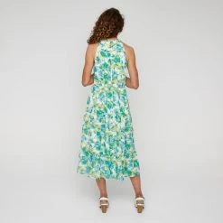 Jane Lamerton Bloom Print Halter Neck Midi Dress Bloom -Savannah Shop BP641073005 bloom 2