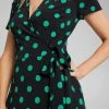 Jane Lamerton Spot Print Ruffle Front Jersey Dress Spot Print -Savannah Shop BP641074005 spot prn 5