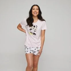 Disney Mickey & Minnie PJ Box Set Pink & White -Savannah Shop BP641188002 pnk wht