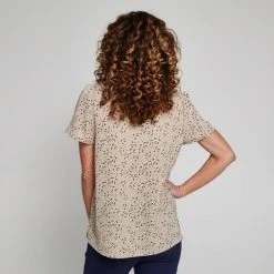 KHOKO SMART YOKE DETAIL BLOUSE DAINTY PRINT -Savannah Shop BP641325005 stone xbe 2