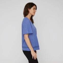 Savannah Women's Lace Detail Textured Top Cornflower -Savannah Shop BP641844001 cornflower 13