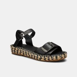 Hush Puppies Basha Flatform With Buckle Black -Savannah Shop BP641907001 black 2