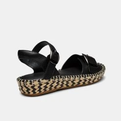 Hush Puppies Basha Flatform With Buckle Black -Savannah Shop BP641907001 black 3