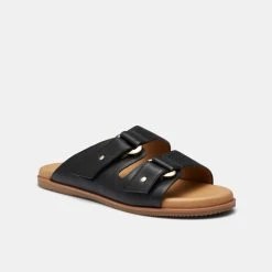 Hush Puppies Paisley Double Strap Slide Black -Savannah Shop BP641920002 black 2