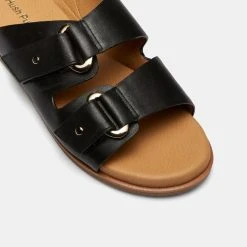 Hush Puppies Paisley Double Strap Slide Black -Savannah Shop BP641920002 black 4