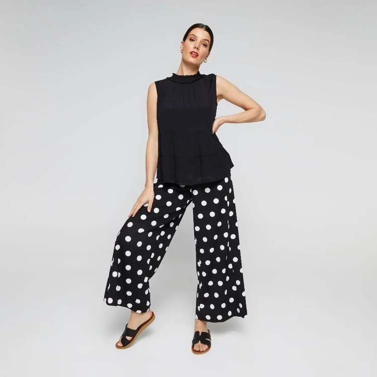 Leona Edmiston Ruby Women's Tiered Soft Top Black 5 Leona Edmiston Ruby Women's Tiered Soft Top Black - Image 3