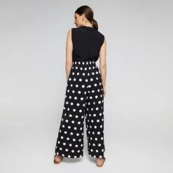 Leona Edmiston Ruby Women's Spot Print Wide Leg Pant Spot Print 8 Leona Edmiston Ruby Women's Spot Print Wide Leg Pant Spot Print -Savannah Shop BP641972003 spot prn 3