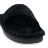 Grosby Women's Invisible Slide Cross Over Fur Black -Savannah Shop BP642423004 black 3