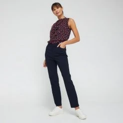 Jane Lamerton Jean Style Bengalene Pants Navy -Savannah Shop BP643320004 navy 3