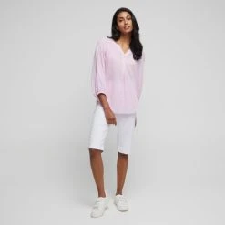 Savannah Women's Seersucker Blouse Orchid -Savannah Shop BP643432001 orchid 3