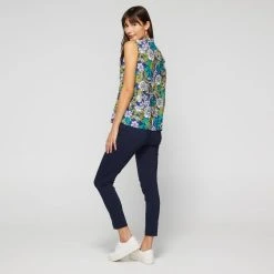 Khoko Smart Women's Ruffle Neck Top Garden -Savannah Shop BP643501003 garden 2