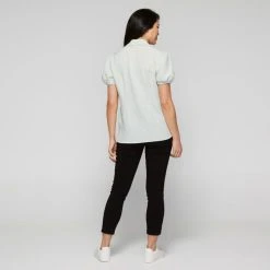 Khoko Smart Women's Stripe Seersucker Shirt Apple -Savannah Shop BP643510002 apple 2