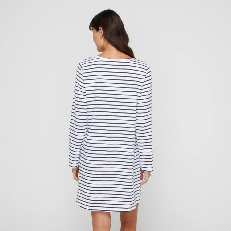 Sash & Rose Long Sleeve Tee Nightie Stripe 6 Sash & Rose Long Sleeve Tee Nightie Stripe - Image 4