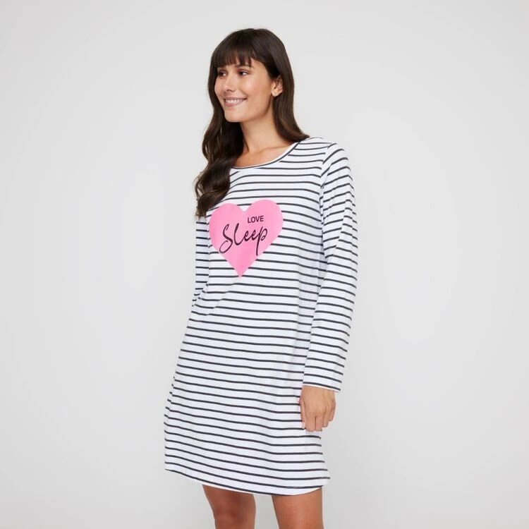 Sash & Rose Long Sleeve Tee Nightie Stripe 7 Sash & Rose Long Sleeve Tee Nightie Stripe - Image 5