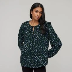 Khoko Collection Ruffle Top Ditzy Floral 11 Khoko Collection Ruffle Top Ditzy Floral -Savannah Shop BP644725001 ditzy flor