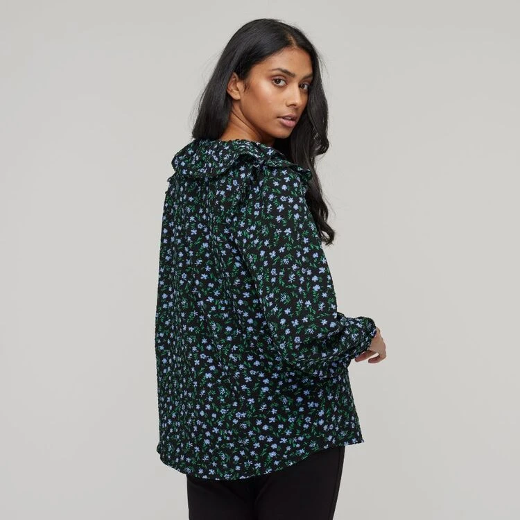 Khoko Collection Ruffle Top Ditzy Floral 6 Khoko Collection Ruffle Top Ditzy Floral - Image 4