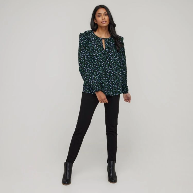 Khoko Collection Ruffle Top Ditzy Floral 5 Khoko Collection Ruffle Top Ditzy Floral - Image 3