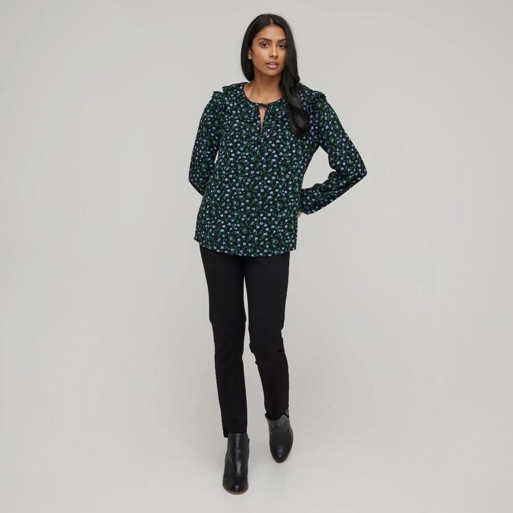 Khoko Collection Ruffle Top Ditzy Floral 3 Khoko Collection Ruffle Top Ditzy Floral