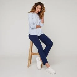 Savannah Women's Classic Bengaline Pant Navy -Savannah Shop BP644749014 navy 3