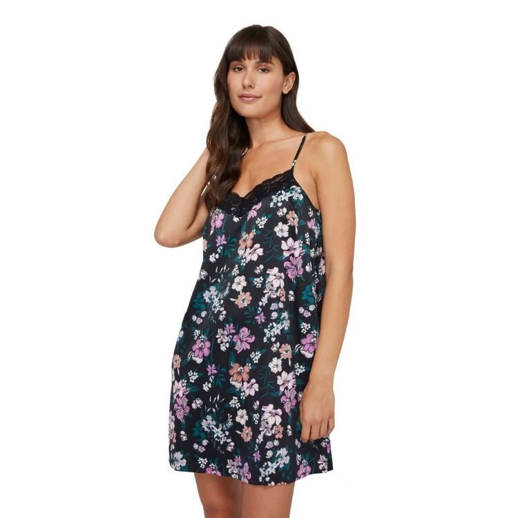 Sash & Rose Satin Chemise Floral 3 Sash & Rose Satin Chemise Floral