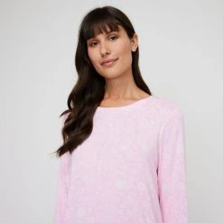 Sash & Rose Women's Bamboo Nightie Pink -Savannah Shop BP644828004 pink 4